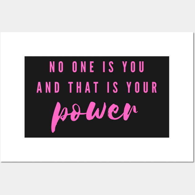 Power Inspirational Quote Wall Art by Felicity-K